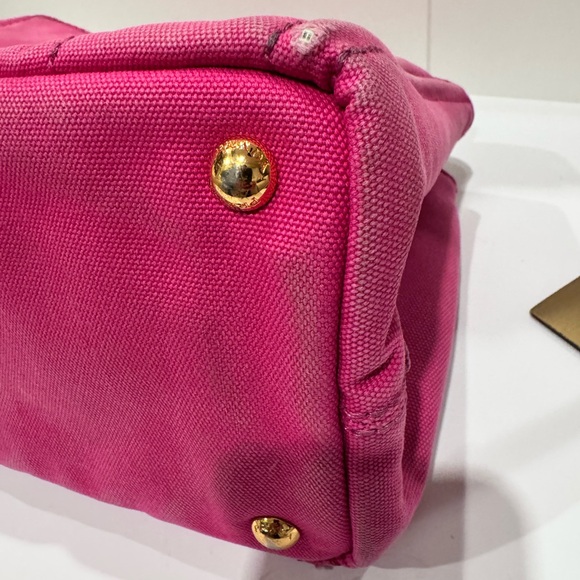 Prada Small Canapa distressed denim tote - Picture 8 of 13